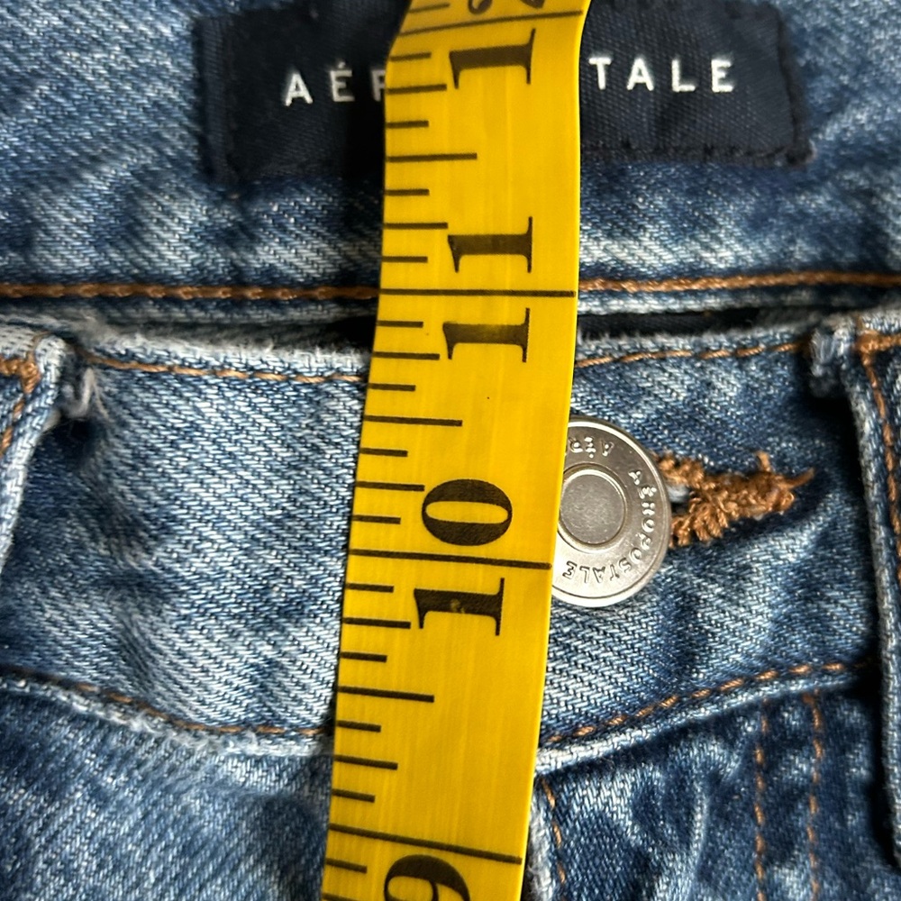 Aeropostale highly distressed low rise skater jeans size 2R - Picture 6 of 8